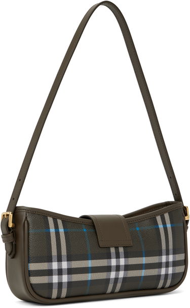 Чанта през рамо Burberry Burberry Check and Leather Sling Bag Кафяво | 8108527, 2
