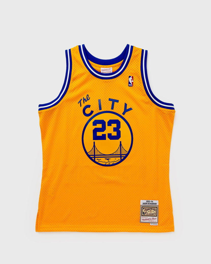 Фланелка Mitchell & Ness NBA SWINGMAN JERSEY GOLDEN STATE WARRIORS HWC 2003-04 JASON RICHARDSON #23 Жълто | SMJY6162-GSW03JRHWRYW