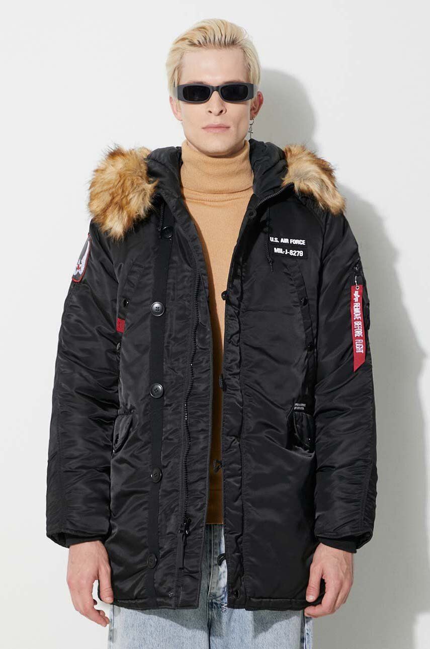 Парка Alpha Industries N3B Airborne Parka Черно | 188141.03, 0