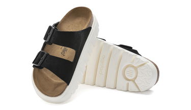 Кецове и обувки Birkenstock Arizona Chunky Suede Leather Narrow Fit Черно | 1023717, 4