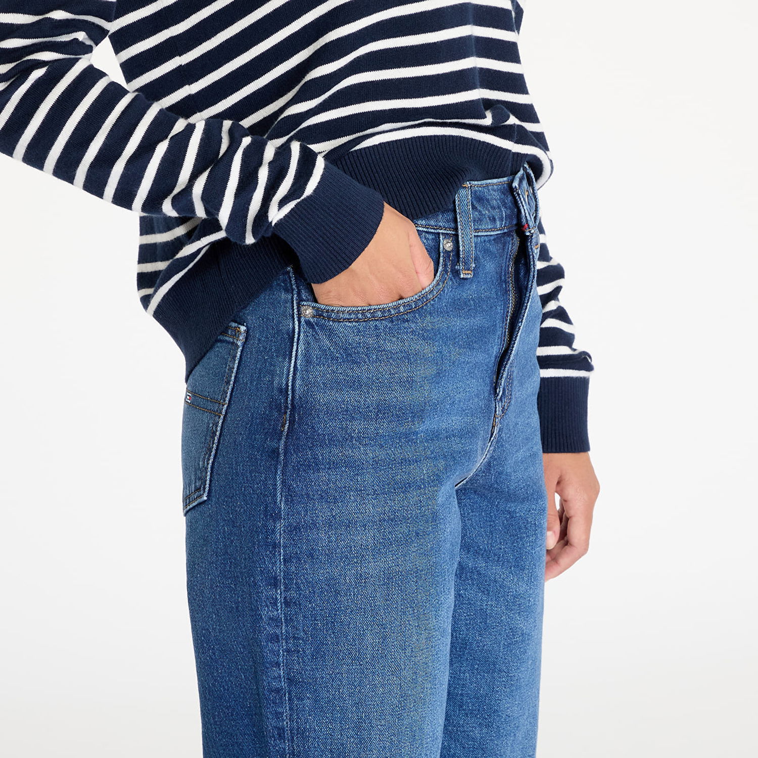 Дънки Tommy Hilfiger Izzie Hgh Slim Straight Jeans Denim Синьо | DW0DW19600 1BK, 1