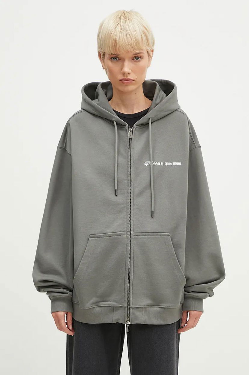 Суитчър Filling Pieces Chrome Hoodie Сиво | 95213746002