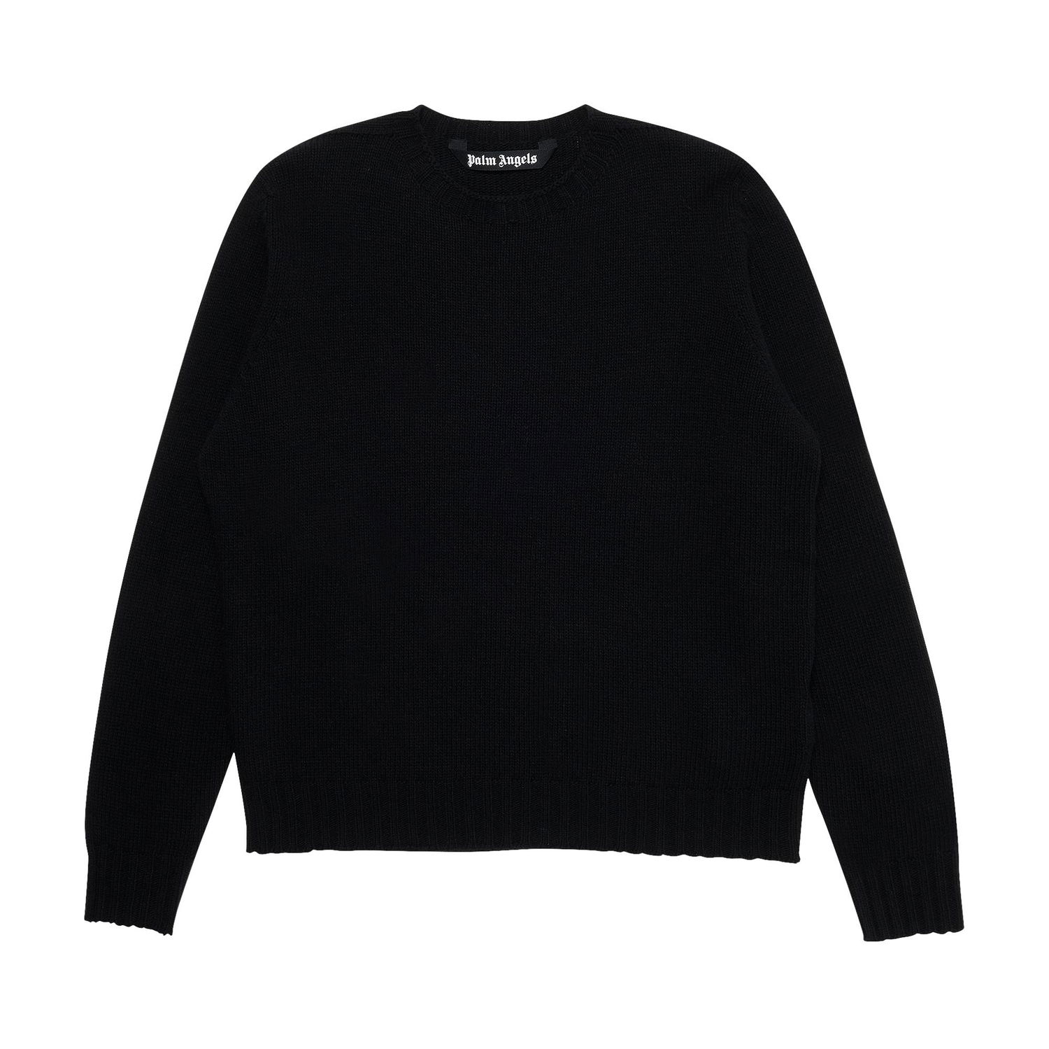 Пуловер Palm Angels Rec Logo Sweater Черно | PMHE027C99KNI0011001, 1