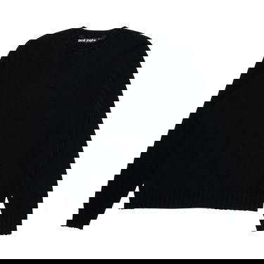 Пуловер Palm Angels Rec Logo Sweater Черно | PMHE027C99KNI0011001, 1