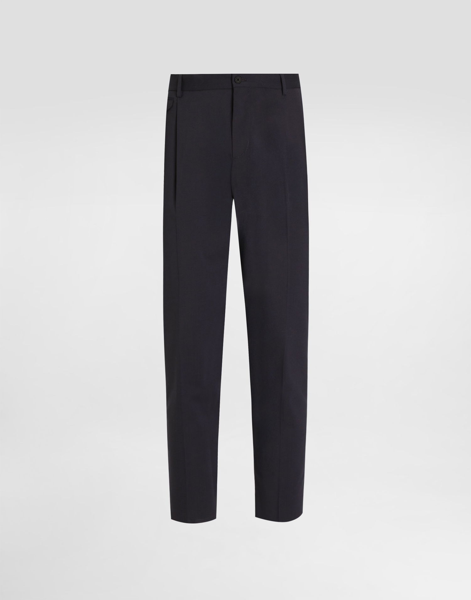 Панталони Dolce & Gabbana Dolce & Gabbana Wool Canvas Trousers Черно | GY6UETFUBFTB0665, 0