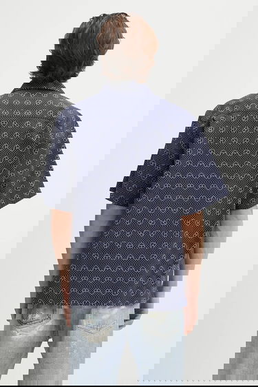 Риза Carhartt WIP Short-Sleeve Furoshiki Shirt, relaxed, classic collar Тъмно синьо | I034549.2UIXX, 2