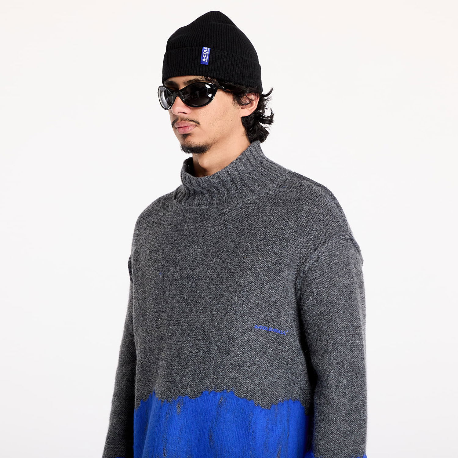 Пуловер A-COLD-WALL* Saturate Knit High Neck Grey Slate Сиво | ACWMK171 Grey, 1