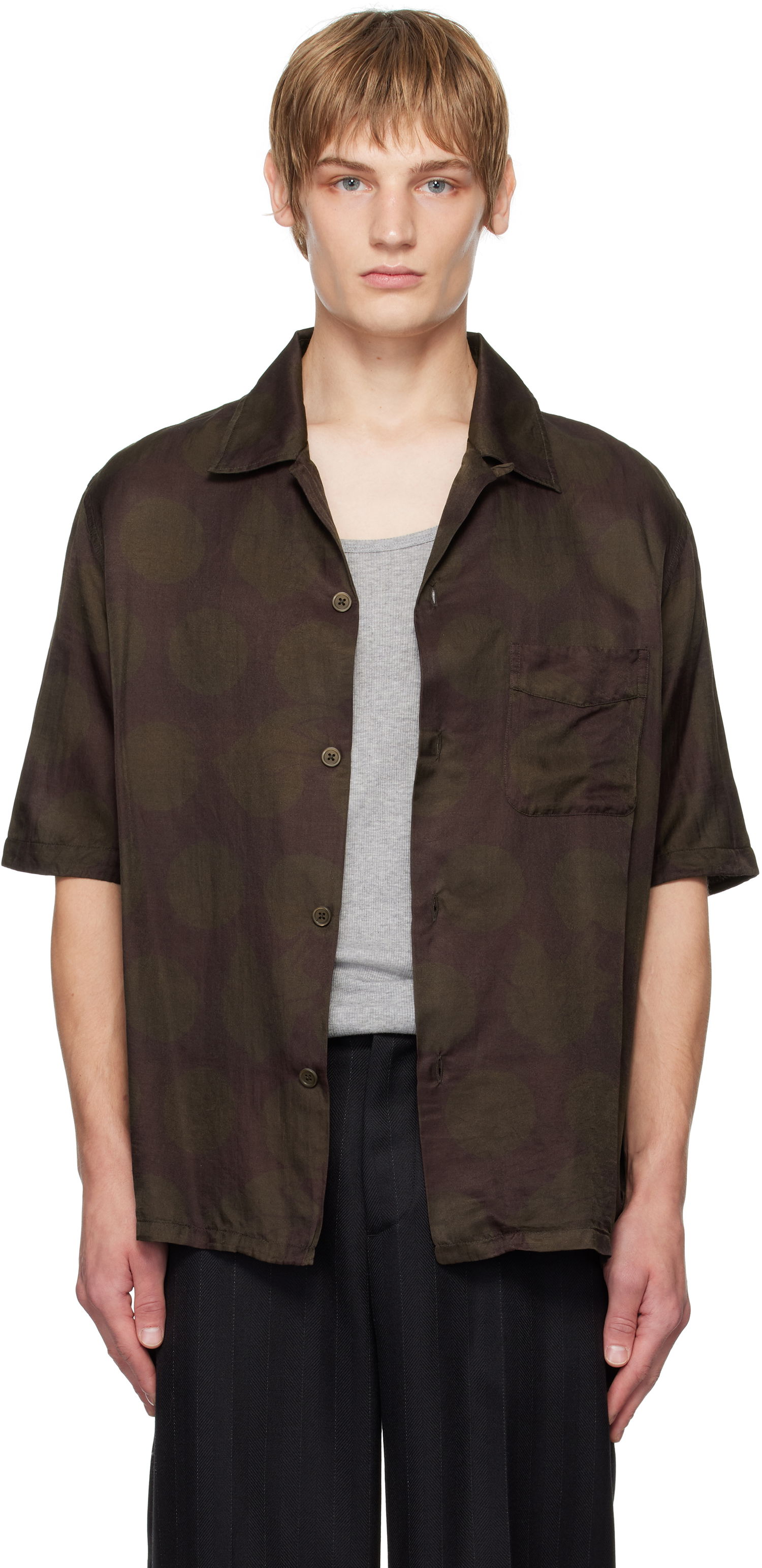 Риза OUR LEGACY Heusen Shirt Лилаво | M4242HD, 0