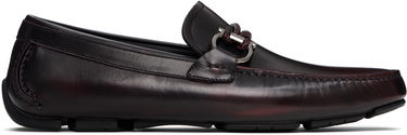Кецове и обувки FERRAGAMO Salvatore Ferragamo Gancini Ornament Driver Loafers Бургунди | 778845, 0