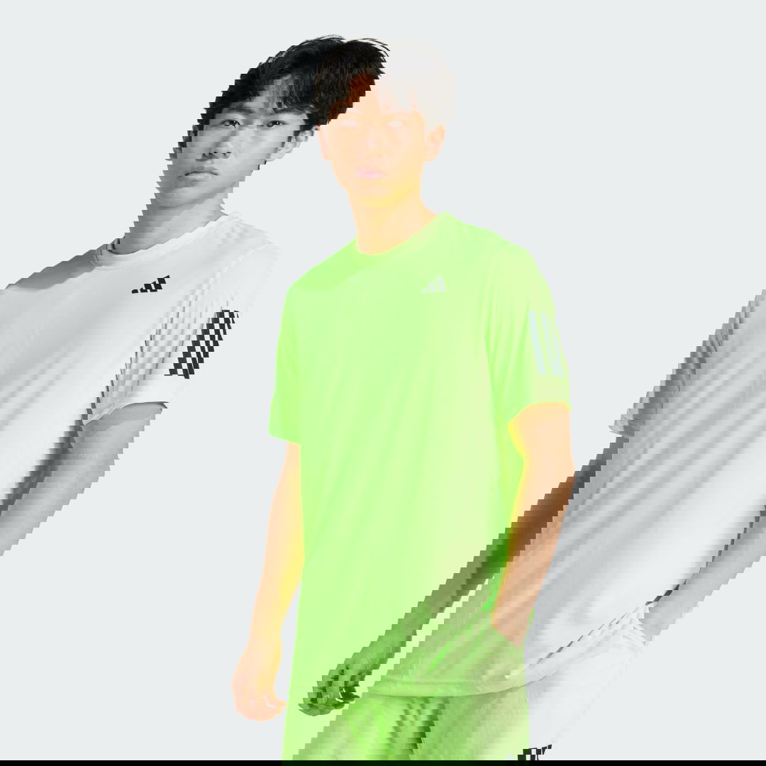 Тениска adidas Performance Club Tennis Climacool 3-Stripes T-Shirt Зелено | JG0979, 0