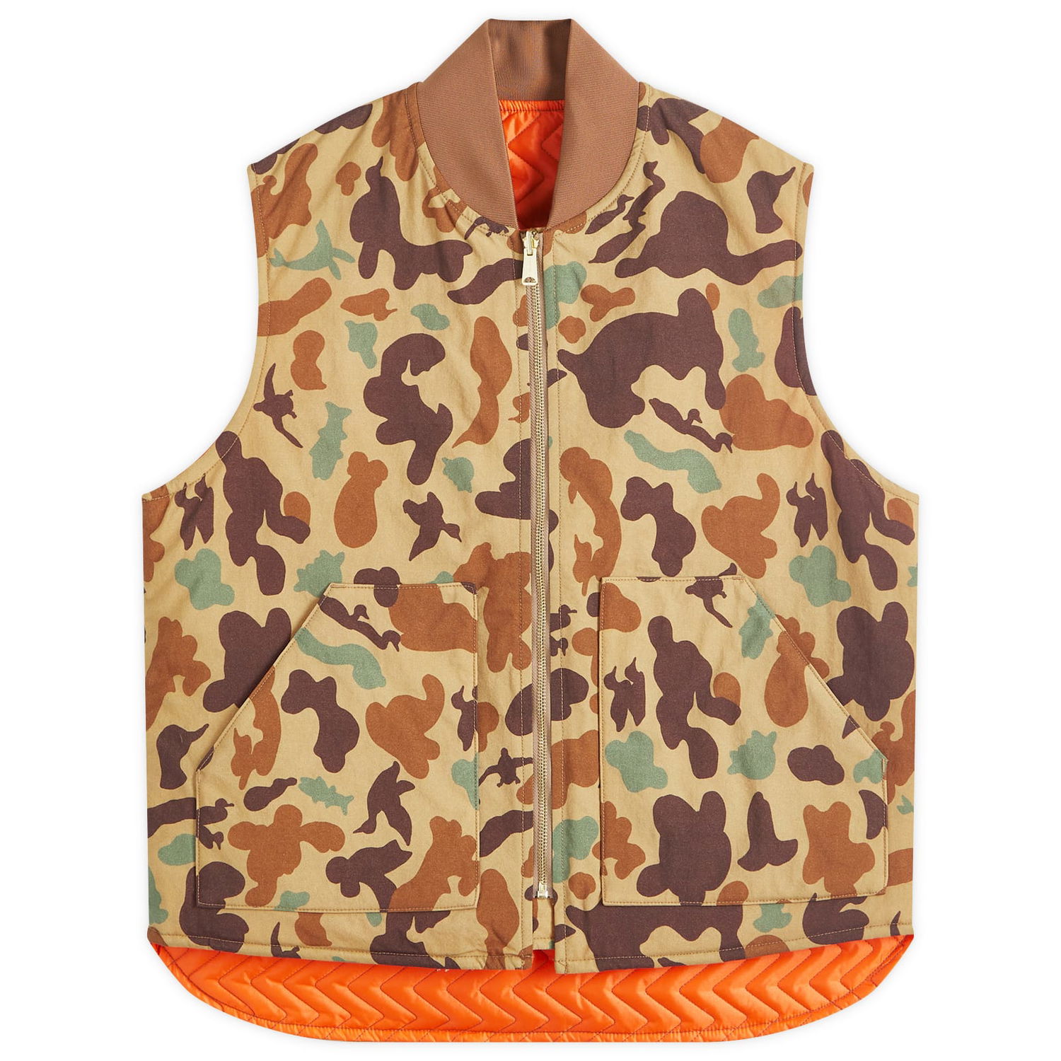 Жилетка BEAMS Beams Plus Work Puffer Vest Кафяво | 3806-0113-791-24, 0