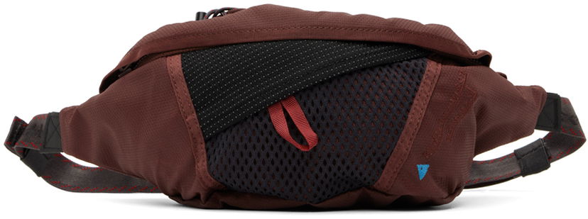 Чанта за кръста Klättermusen Eldner 2.0 Mesh Pocket Belt Bag Бургунди | 40423U01