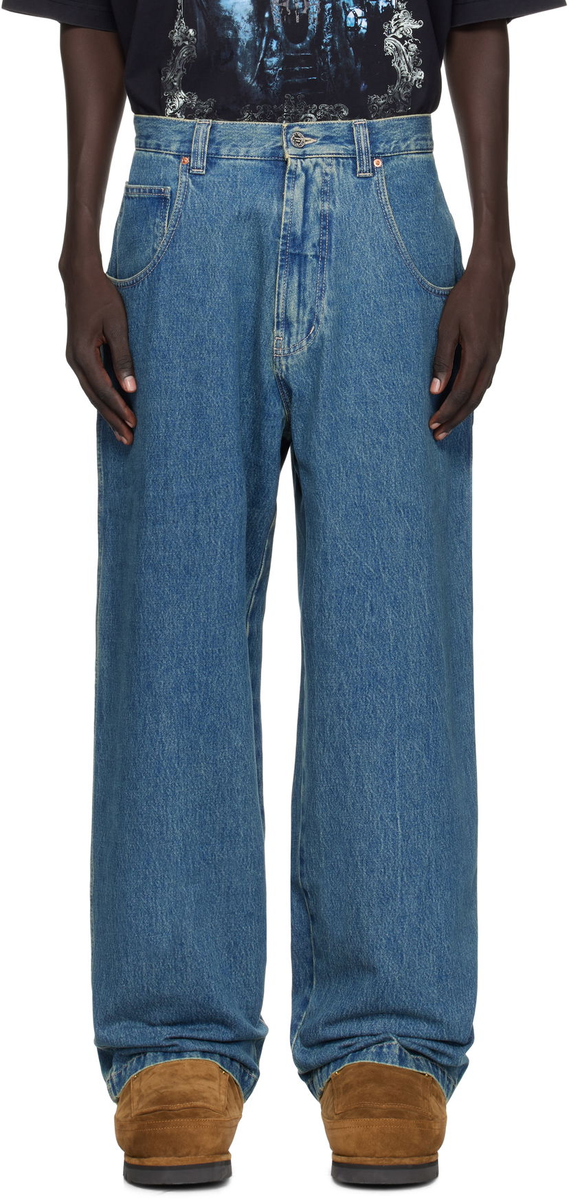 Дънки VETEMENTS Vetements Hip-Hop Jeans Синьо | UH76DP250VB