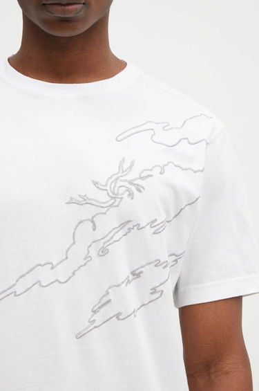 Тениска Maharishi Sparse Bonsai T-Shirt Бяло | 5339-WHT, 3