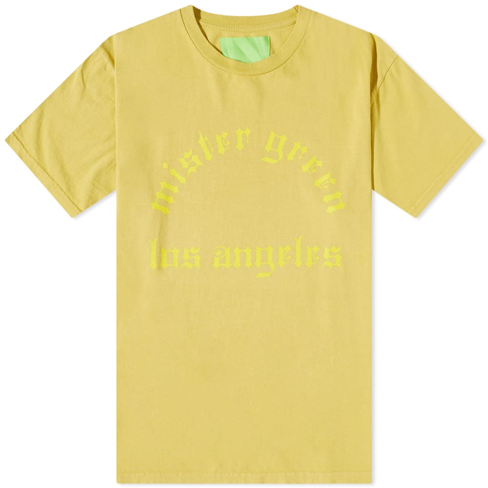 Тениска Mister Green Old School Tee Жълто | MG-OLDSCHLTEE-MOS, 0