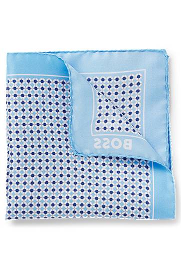 Шал BOSS BOSS Pocket Square with Modern Print Синьо | 50540012, 0