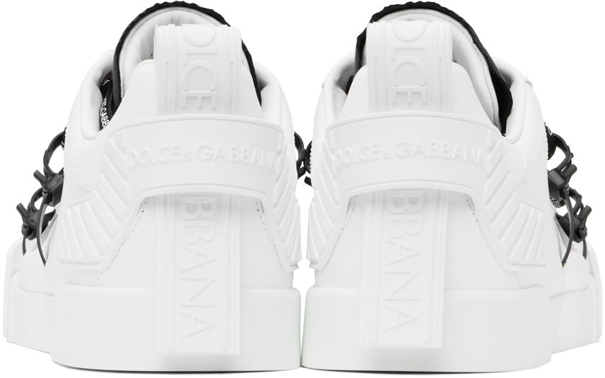 Кецове и обувки Dolce & Gabbana Black Portofino Sneakers Черно | CS1783AJ986, 1