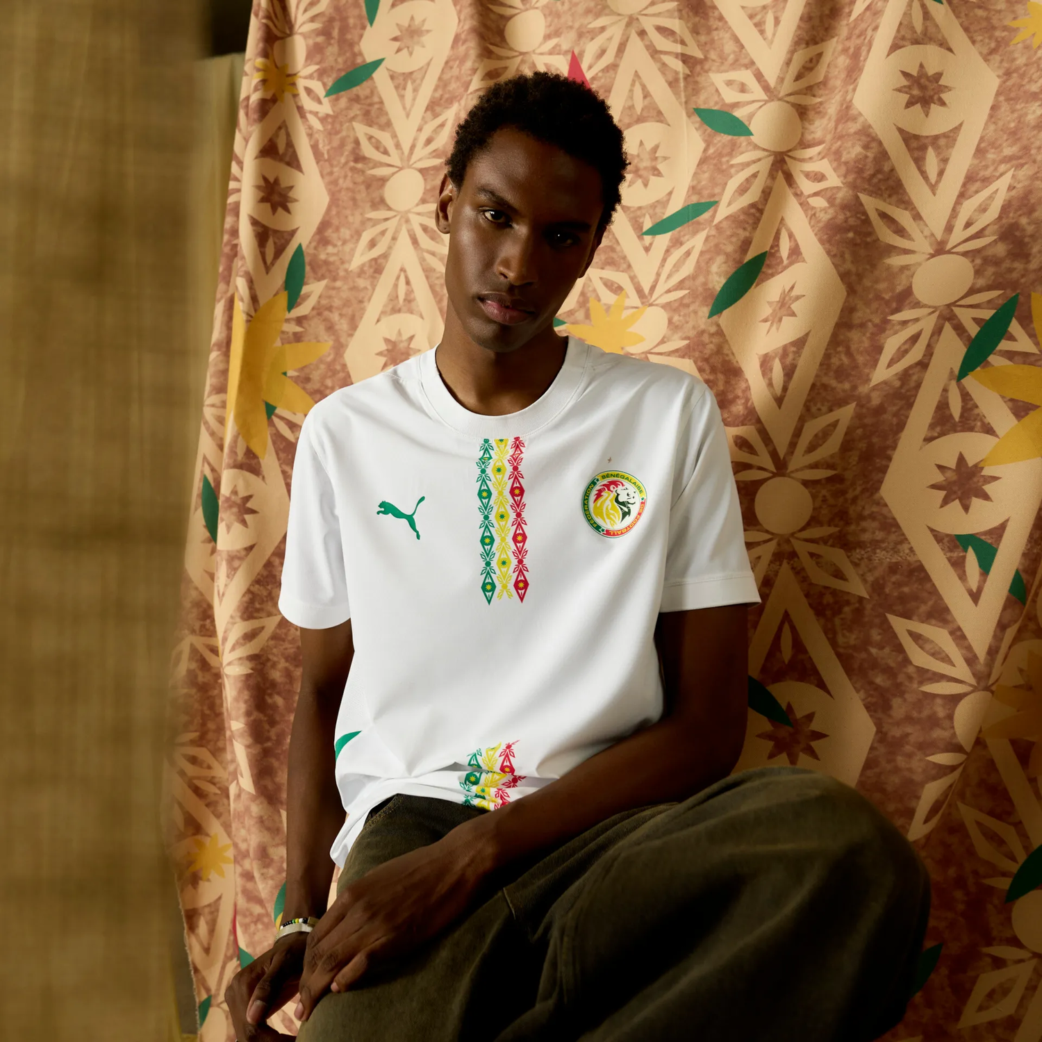 Фланелка Puma Senegal 2025 Home Replica Jersey Бяло | 777161-01, 1