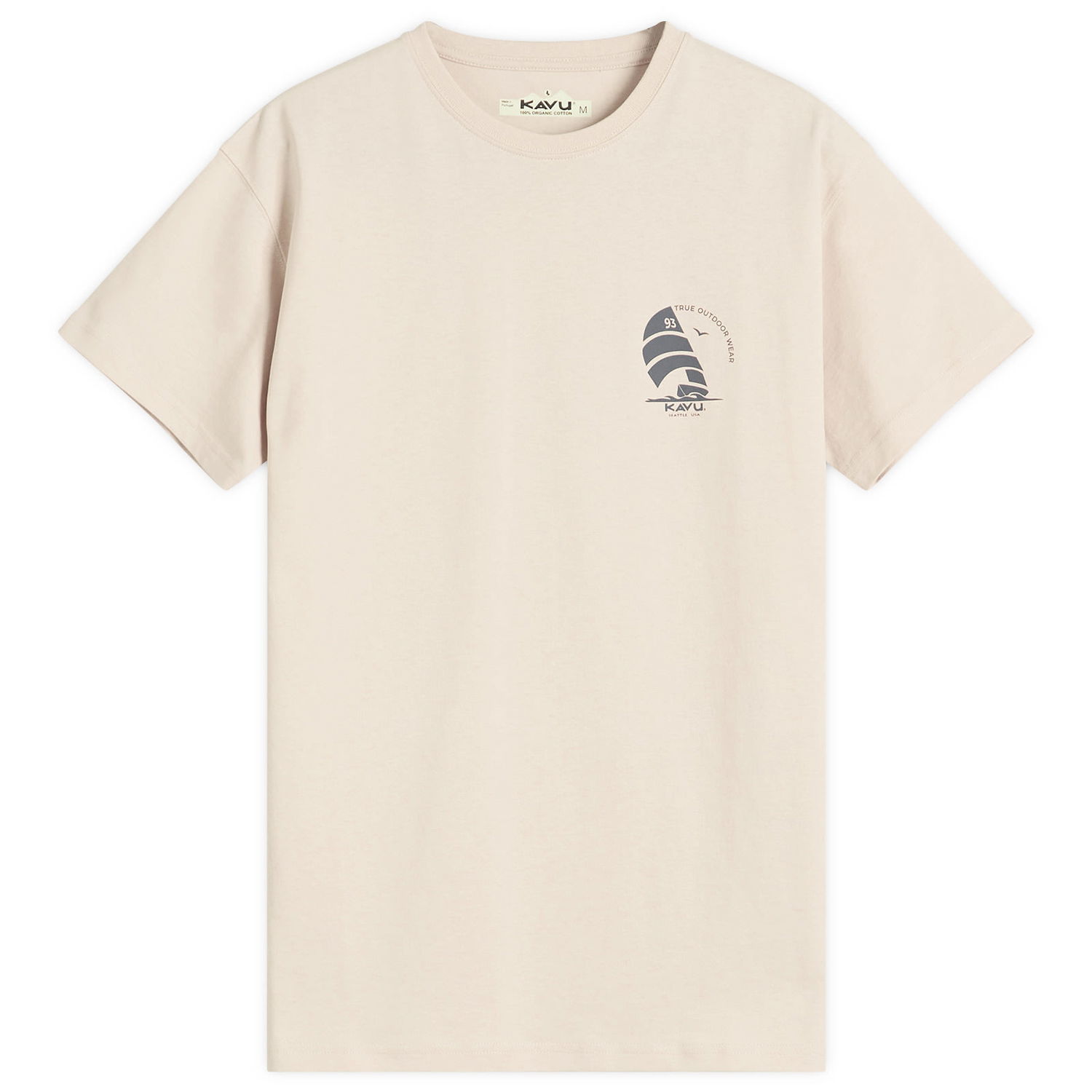 Тениска KAVU Rudder Organic Cotton T-Shirt Бежово | EUS251-920, 0
