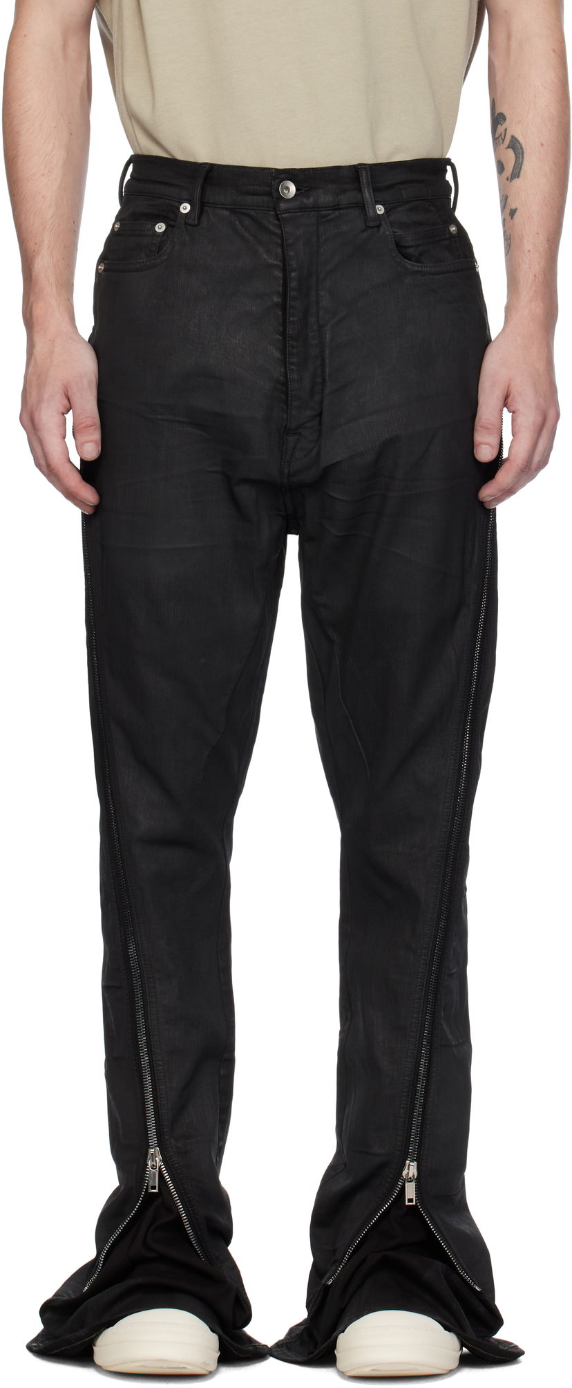 Дънки Rick Owens DRKSHDW Jeans Bolan Banana Черно | DU02D2363 SBW