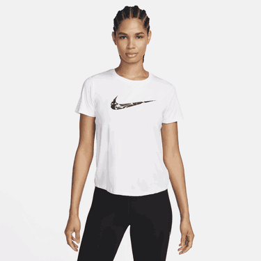 Тениска Nike Dri-FIT One Swoosh Short Sleeve Running T-Shirt Бяло | FN2618-100, 0