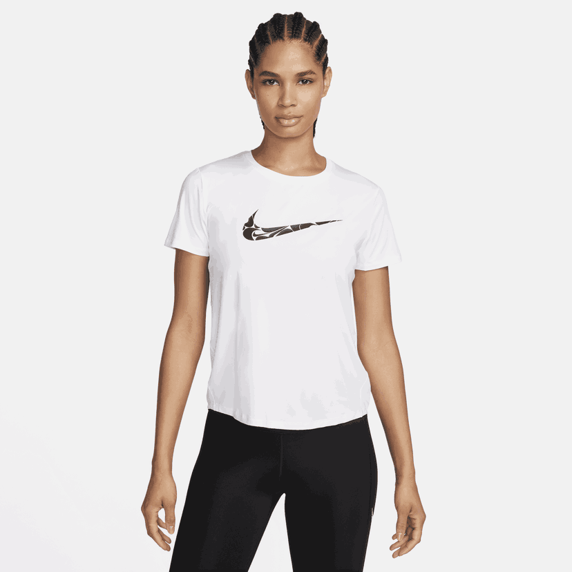 Тениска Nike Dri-FIT One Swoosh Short Sleeve Running T-Shirt Бяло | FN2618-100