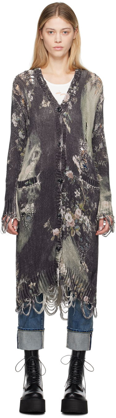 Пуловер R13 R13 Distressed Floral Long Cardigan Многоцветен | R13WY102-Y165A, 0