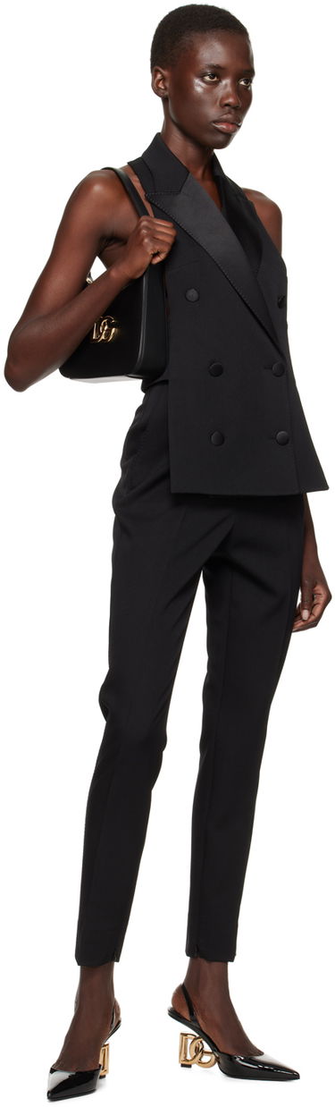 Панталони Dolce & Gabbana Creased Dress Trousers Черно | FTC30T FU28J, 3