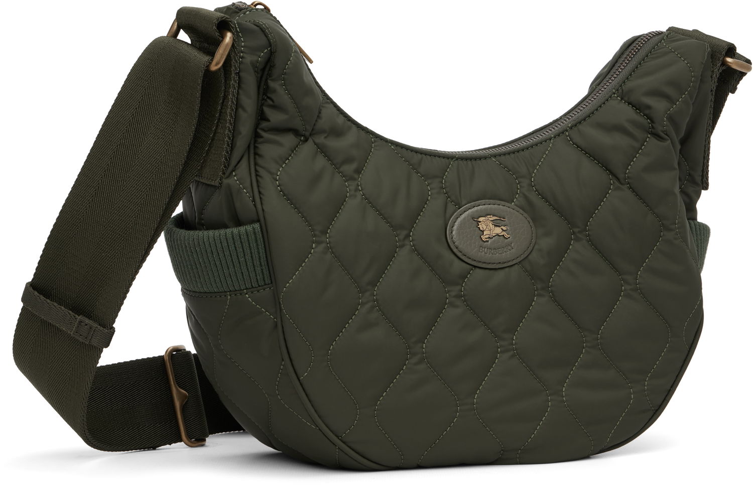 Чанта през рамо Burberry Burberry Clifton Horseshoe Crossbody Bag Зелено | 8111880, 1