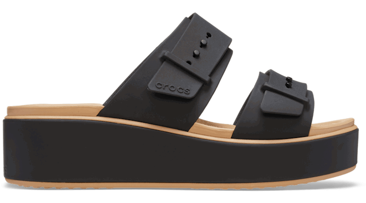 Кецове и обувки Crocs Brooklyn Buckle Matte Wrap LW Sandals Черно | 212408-0RI