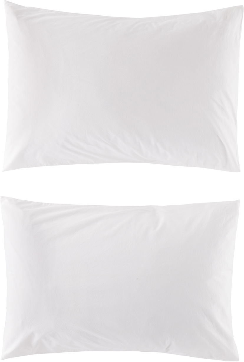 Домашен декор TEKLA Two-Pack Percale Pillowcases Бяло | PDU-BW-50x70