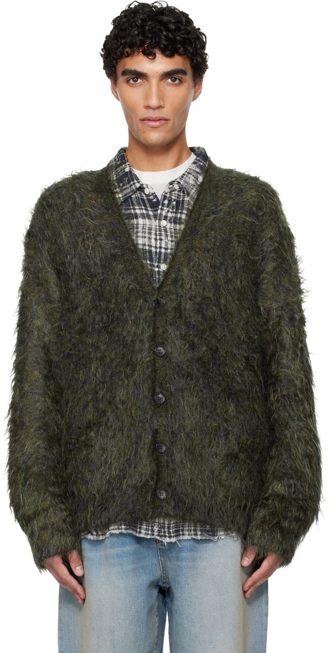 Shaggy Relaxed-Fit Cardigan