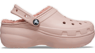 Кецове и обувки Crocs Classic Platform Lined Clogs Розово | 207938-6TY, 0