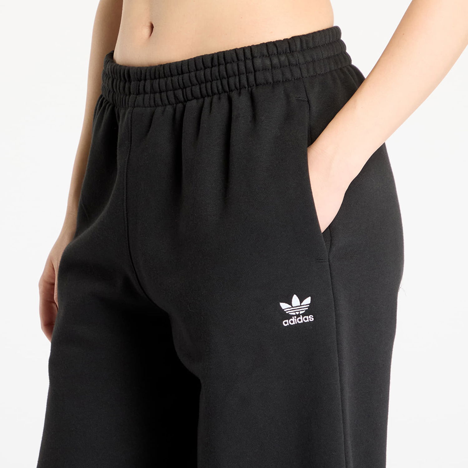 Панталони adidas Performance Essentials Wide Leg Fleece Pants Черно | JX5251, 1