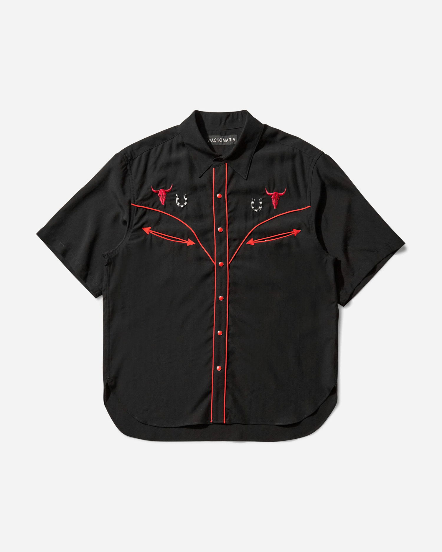 Риза WACKO MARIA Western Shirt Type-5 Черно | 25SS-WMS-WS05 BLACKRED, 1