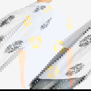 Риза KENZO Verdy Collection Hawaiian Short Sleeve Shirt, Size Large Синьо | FF55CH1309A5-64, 3