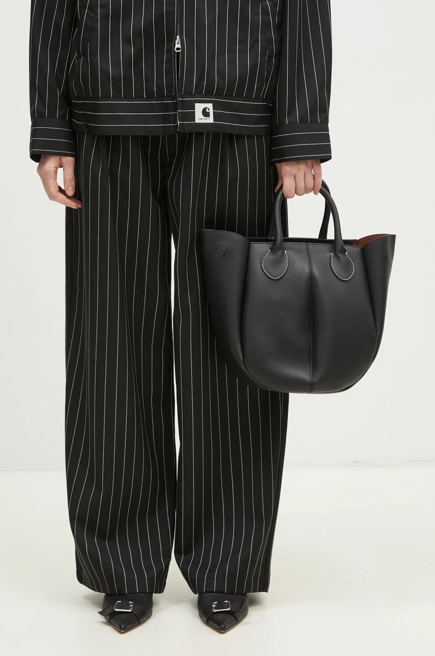 Дамска чанта JW Anderson Small Punch Tote Bag Черно | HB0680.LA0250.999, 0