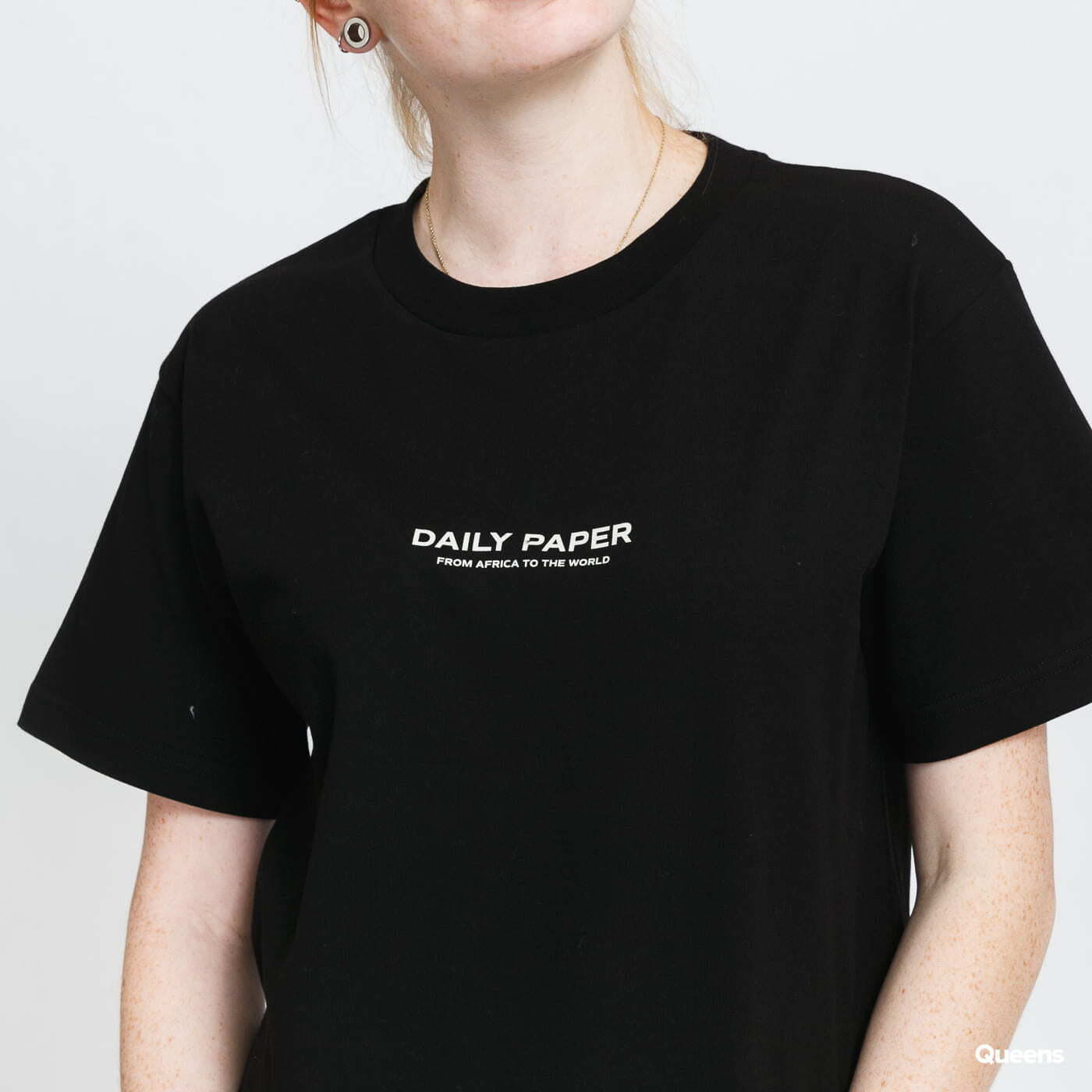 Тениска DAILY PAPER Hosten Globe Tee Черно | 076302, 1