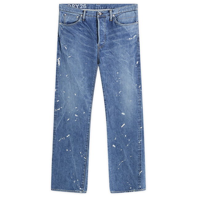 Social Sculpture 11 Paint Splatter Distressed Jeans