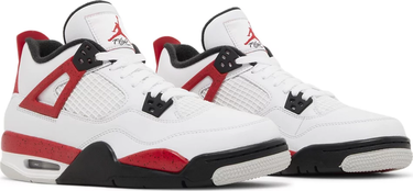 Кецове и обувки Jordan Jordan 4 Retro "Red Cement" Бяло | 408452-161, 4