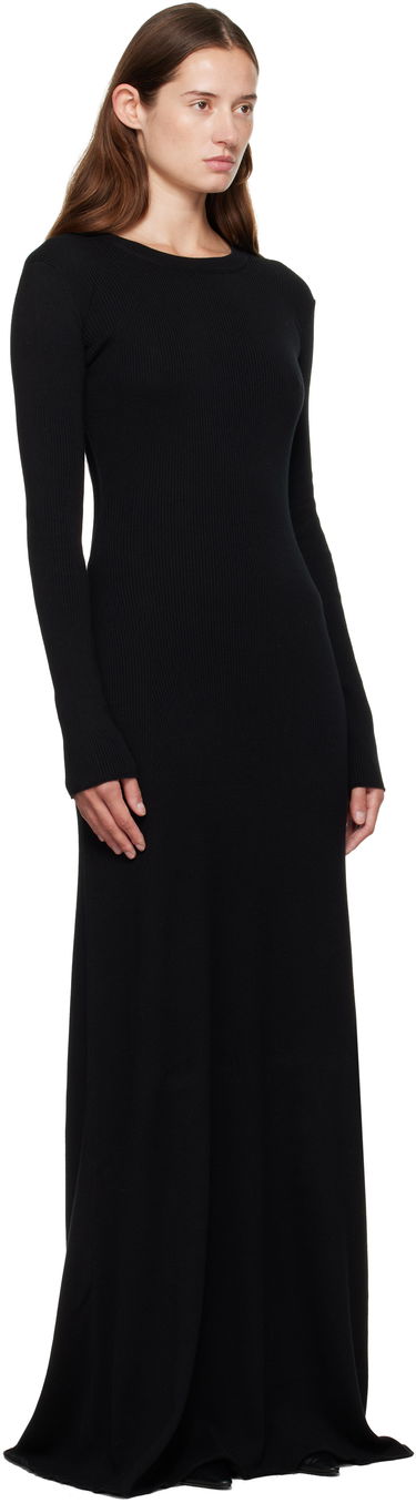 Pокля Ann Demeulemeester Ann Demeulemeester Eva Open Back Knitted Maxi Dress Черно | 2520-W-KN12-FA049-099, 1