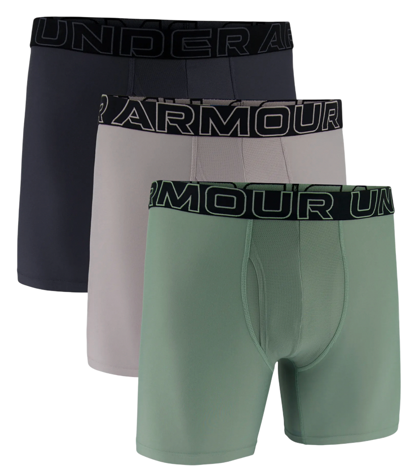 Боксерки Under Armour Performance Tech Solid 6-inch Boxer Briefs 3-Pack Многоцветен | 1383878-009