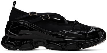 Грижа за обувките Simone Rocha Simone Rocha Classic Criss Cross Tracker Ballerinas Черно | HT19 0755, 0