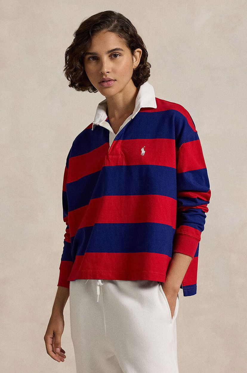 Поло тениска Polo by Ralph Lauren Long Sleeve Shirt Червено | 211943012