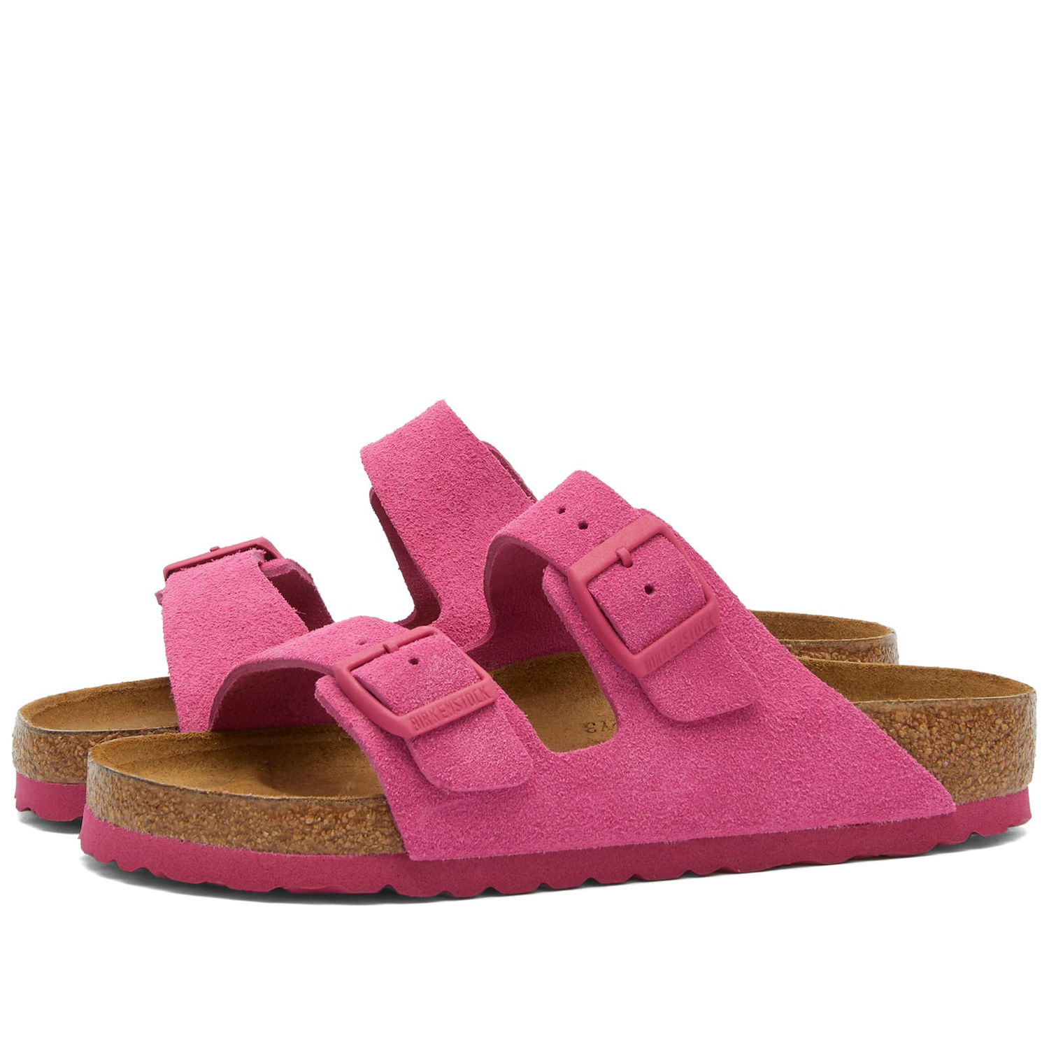 Кецове и обувки Birkenstock Women's Arizona Suede in Fuchsia Tulip, Size EU 36 | END. Clothing Розово | 1027124, 0