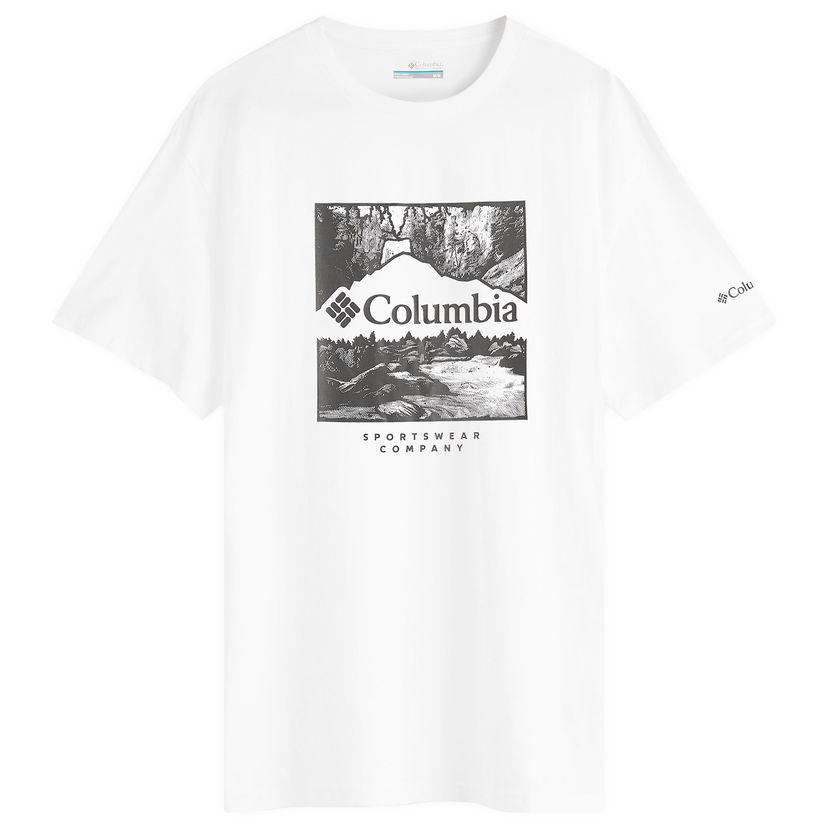 Тениска Columbia CSC™ Seasonal Logo Graphic T-Shirt, Size Small Бяло | 1991036-109