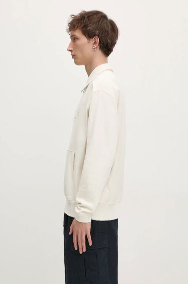 Суитчър thisisneverthat thisisneverthat Damaged Half Zip Polo Sweatshirt Бяло | TN243TSWOW02, 1