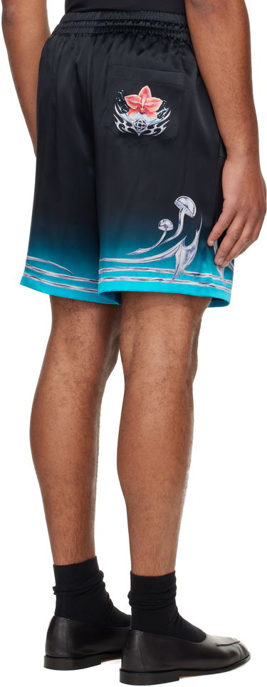 Къси панталони Casablanca Blades Silk Satin Shorts Многоцветен | M-AW25-TR-012-04, 2