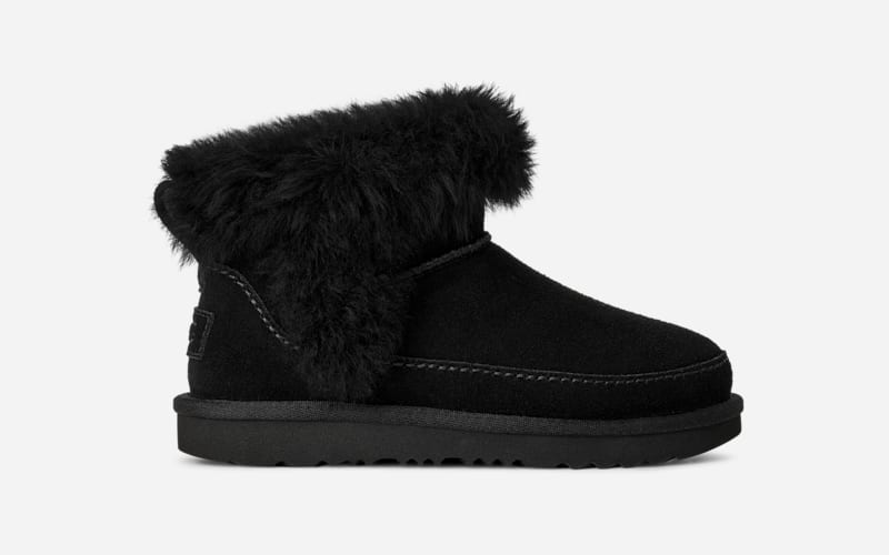 Кецове и обувки UGG Classic Ultra Mini Chalet Boot Черно | 1175950K-BLK