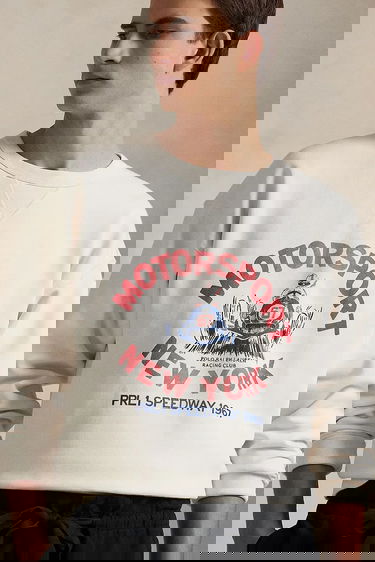 Суитчър Polo by Ralph Lauren Polo Ralph Lauren Long Sleeve Motorsport Graphic Sweatshirt Бяло | 710972336, 3